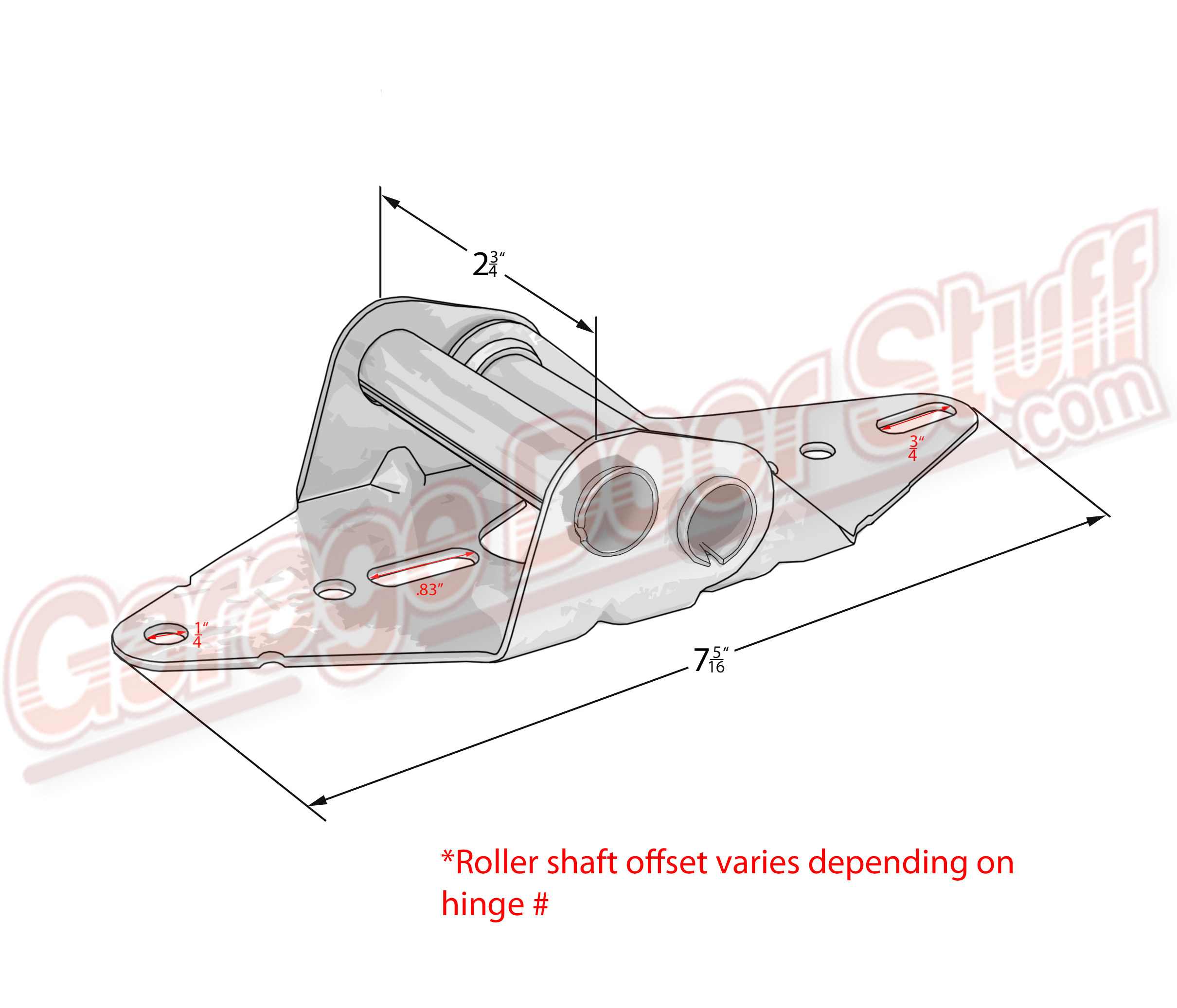 garage door dimensional drawings