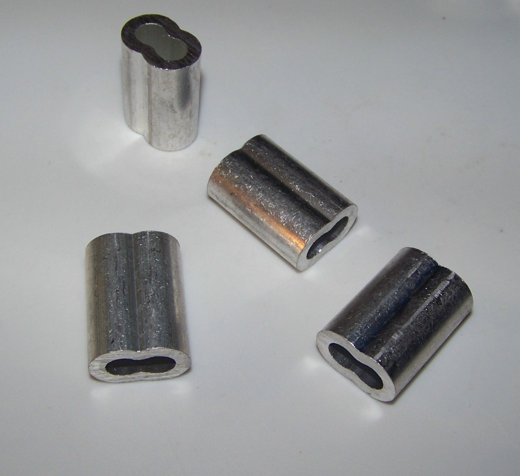 1/4″ Aluminum Cable Crimps / Splicing Sleeves