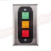 3 Control Station Commercial Garage Door Opener 3 Button Wall Mount LCE
