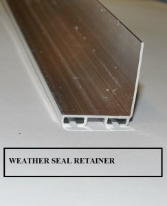 GARAGE DOOR WEATHER SEAL RETAINER