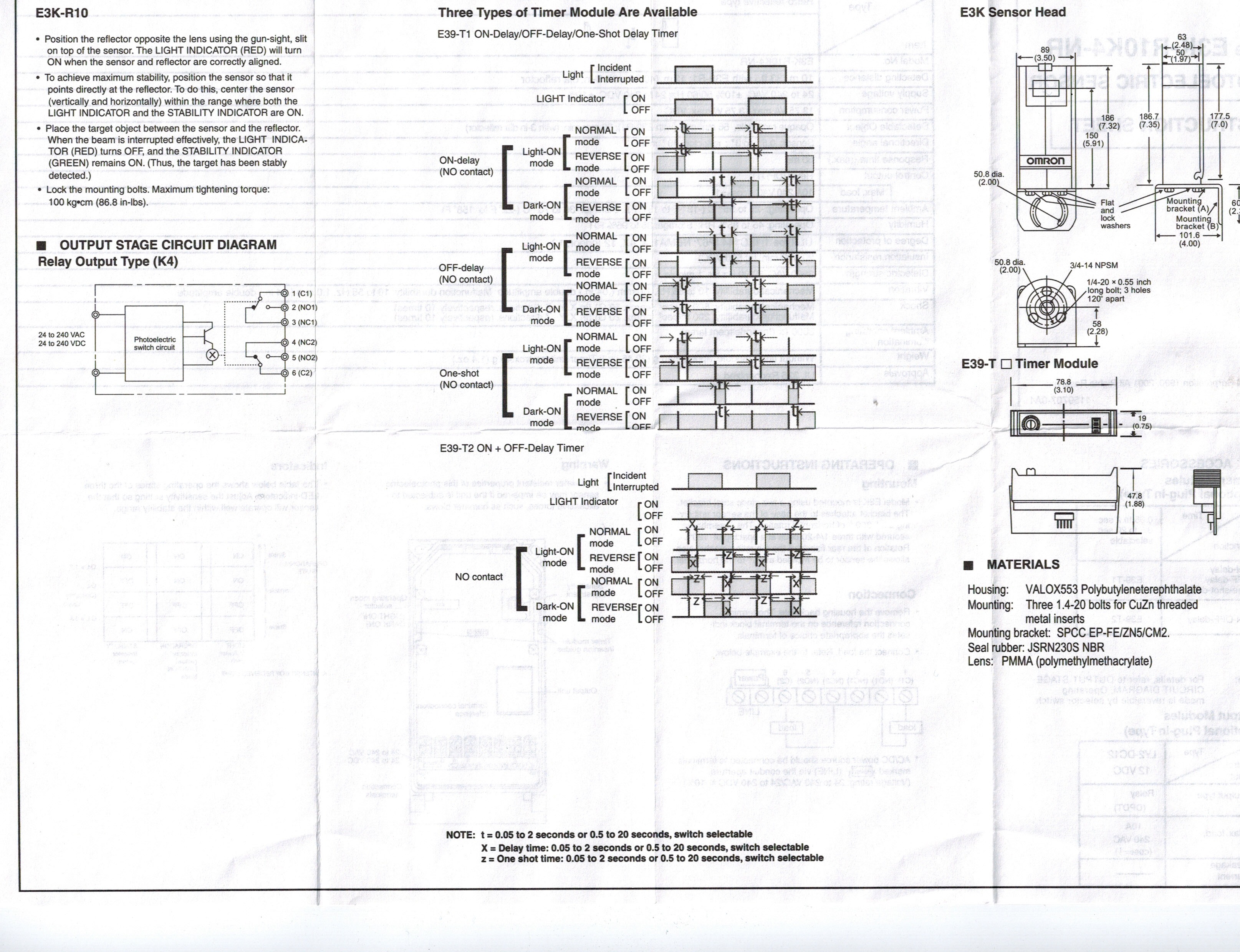 Omron E3k R10k4 Nr Wiring Diagram - Fold Aid