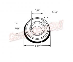 Sealed Bearing 3/4" ID