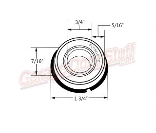 Sealed Bearing 3/4" ID