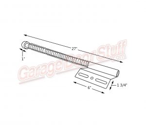 Garage Door Helper Springs Line Drawing