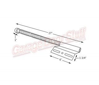 Garage Door Helper Springs Line Drawing