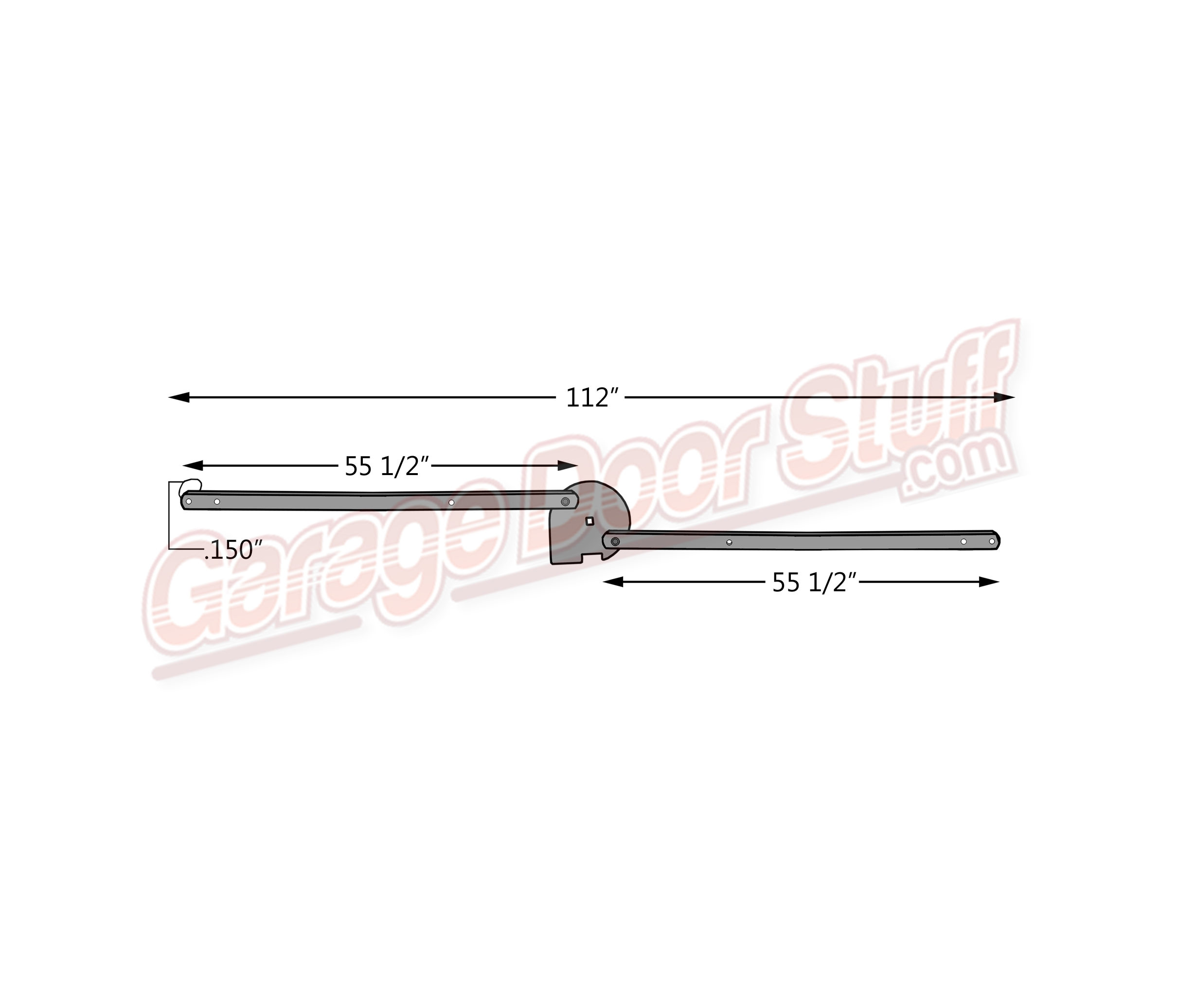 Garage door shop lock bar