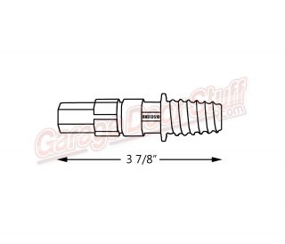 Wayne Dalton Torquemaster Plus Right Hand Spring End Line Drawing