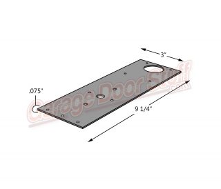 Garage Door Rim Cylinder Plate Line Drawing