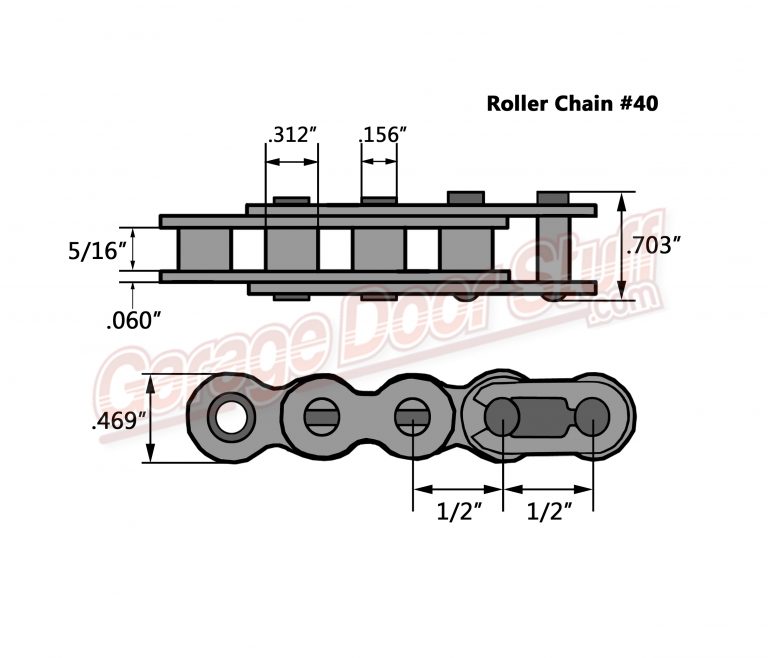 Roller Chain 40 Garage Door Stuff