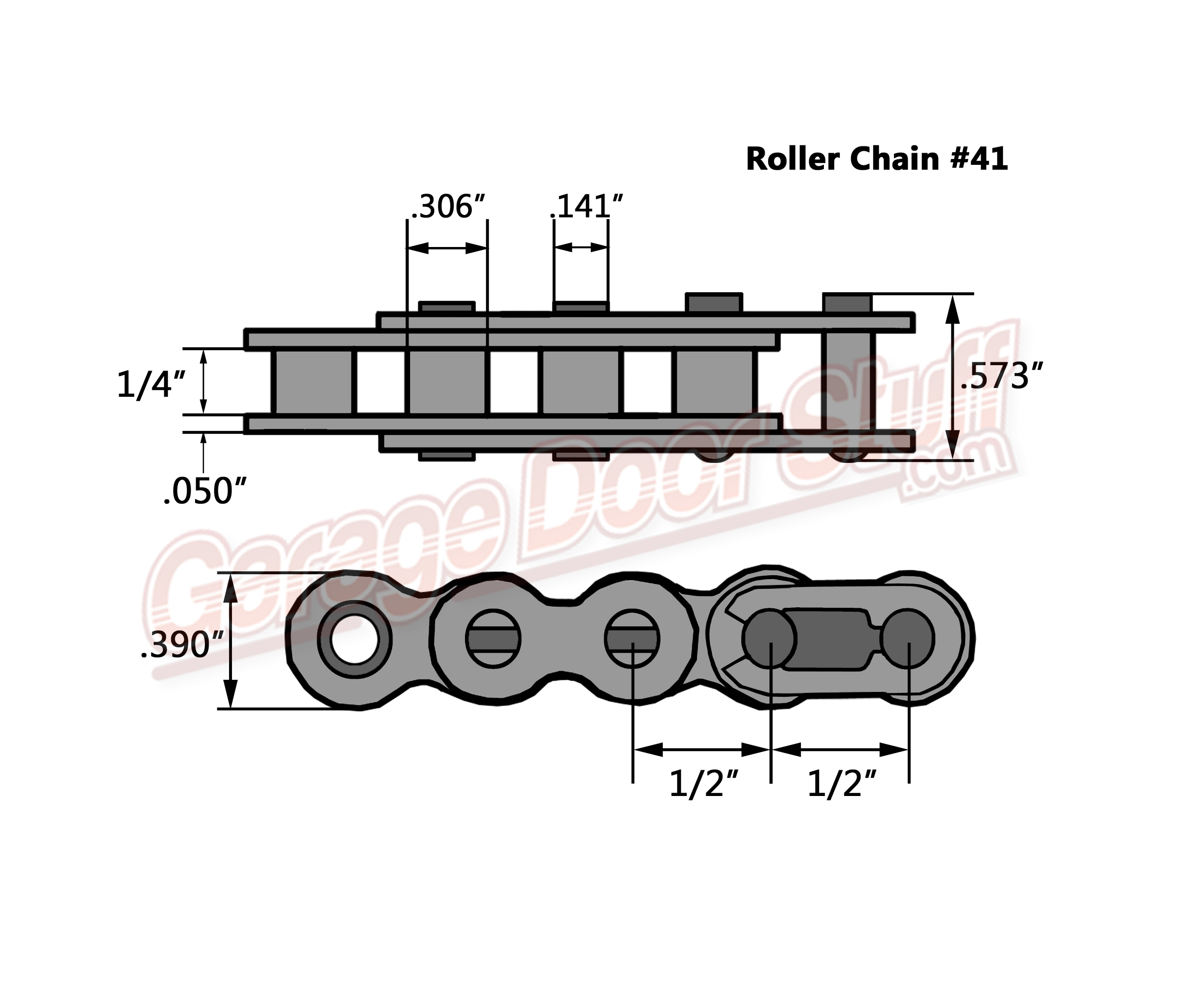 thumbnail image 2 of #41 Roller Chain - 5 Feet With Connecting Master Link - Maple Ace (1/2 Inch Pitch) 2 of 6