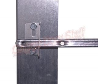 Garage Door Lock Bar Guide on door