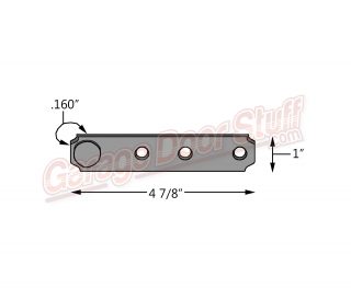 Genie Garage Door Rail Strap 22766R04.S line drawing