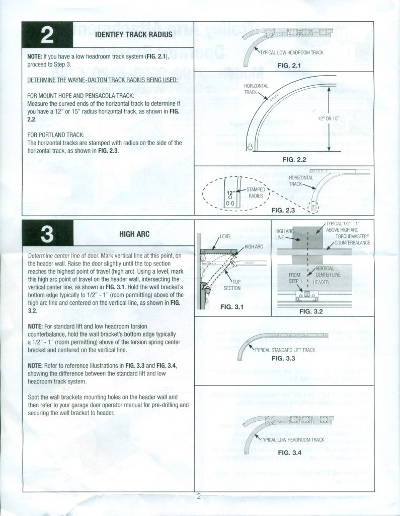 Trolley Arm Operator Bracket Instructions