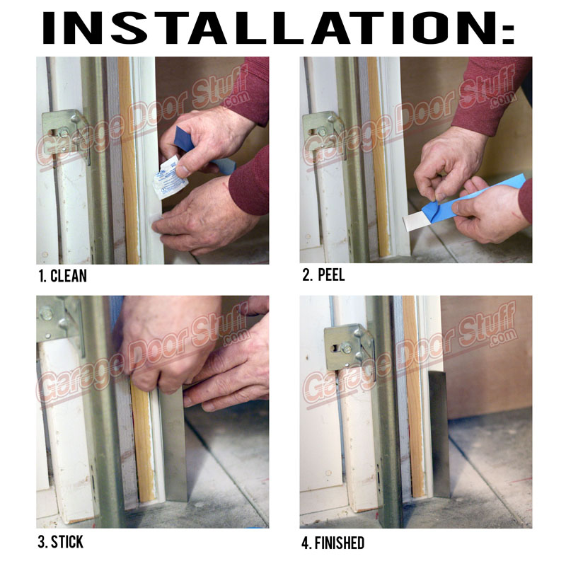 thumbnail image 2 of 2-Pack Stainless Steel Garage Door Seals - 9.84 Inch Rodent Guard & Weather Barrier Strips 2 of 12