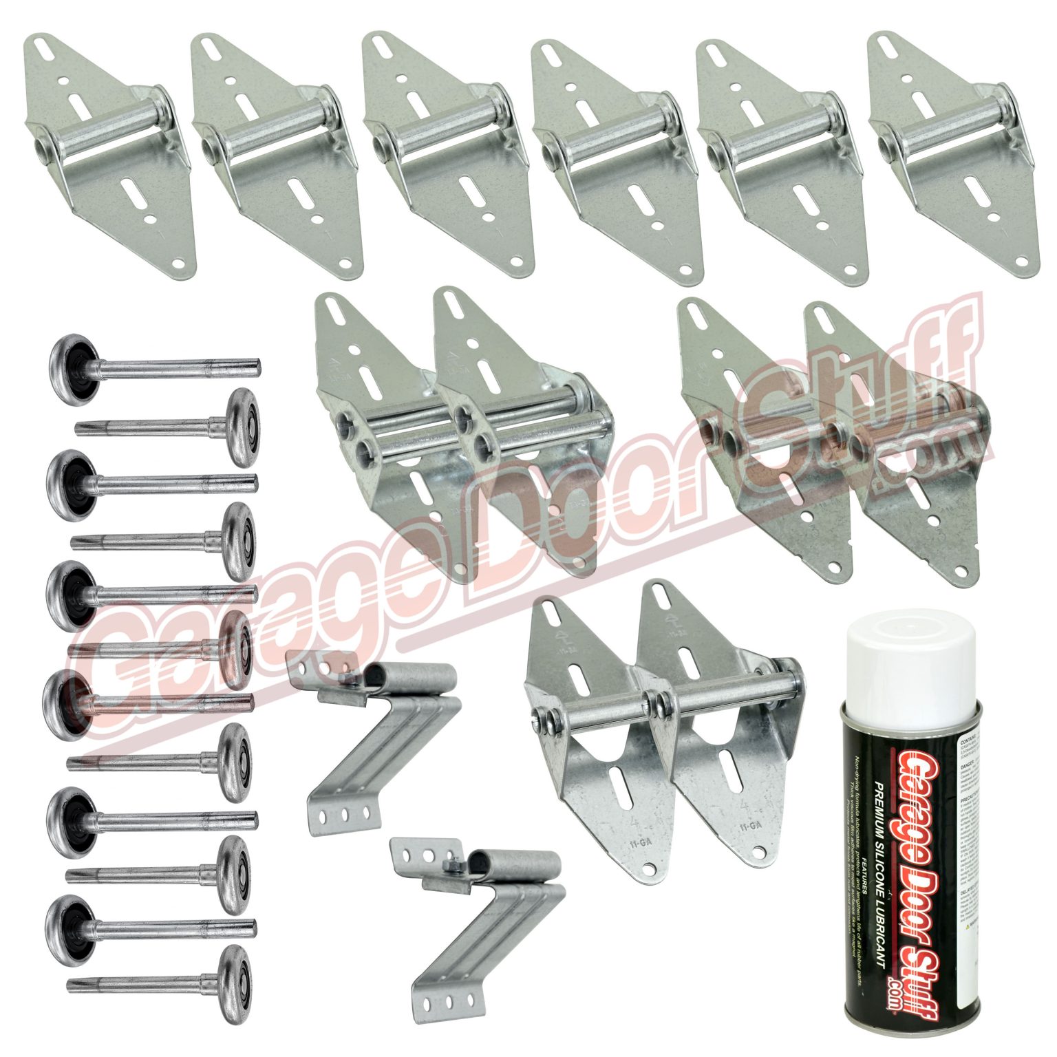 Garage Door Hinge and Roller Kit 8' Tall One Car Wide Garage Door Stuff